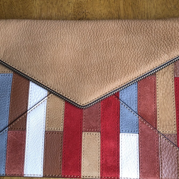 Rebecca Minkoff Leo Patchwork Leather Clutch - Picture 4 of 10